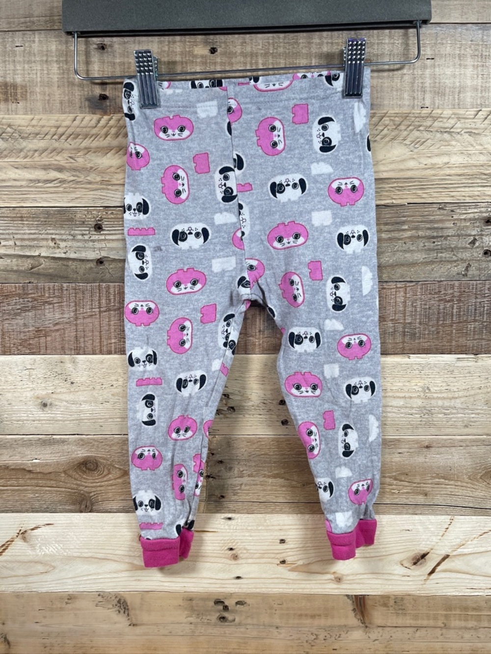 Lego Duplo Let’s Build Together Girls (3T) Pants Pink Gray Cat Dogs Baby Bottoms